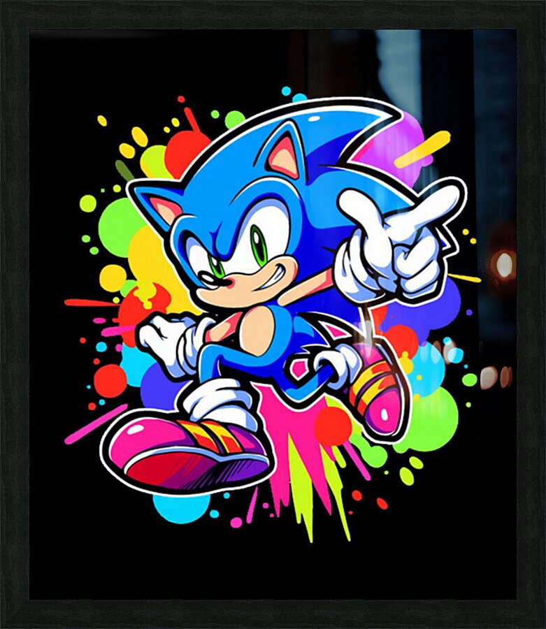 Sonic 9 Picture Frame print