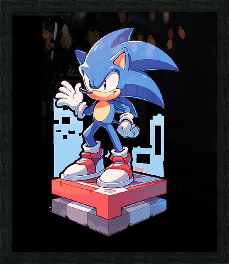 Sonic 12 Picture Frame print