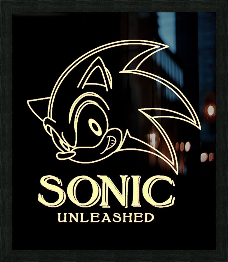 Sonic 15 Picture Frame print
