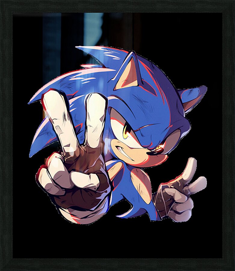 Sonic 16 Picture Frame print