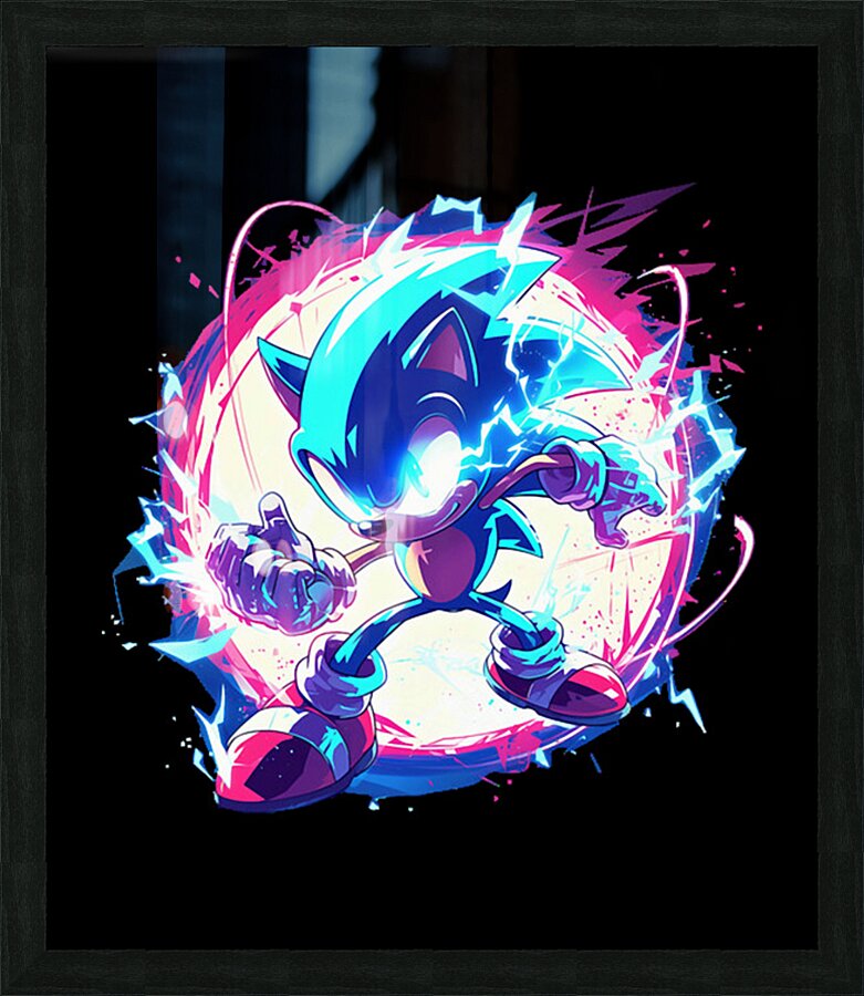 Sonic 18 Picture Frame print