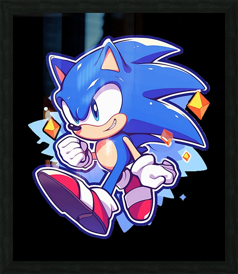 Sonic 24 Picture Frame print