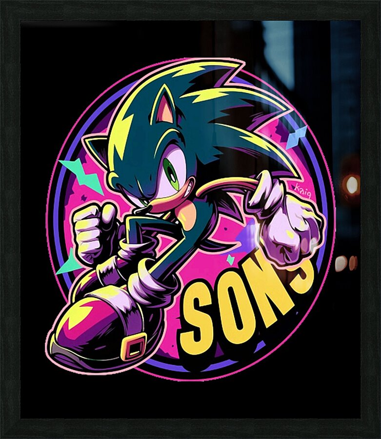 Sonic 25 Picture Frame print