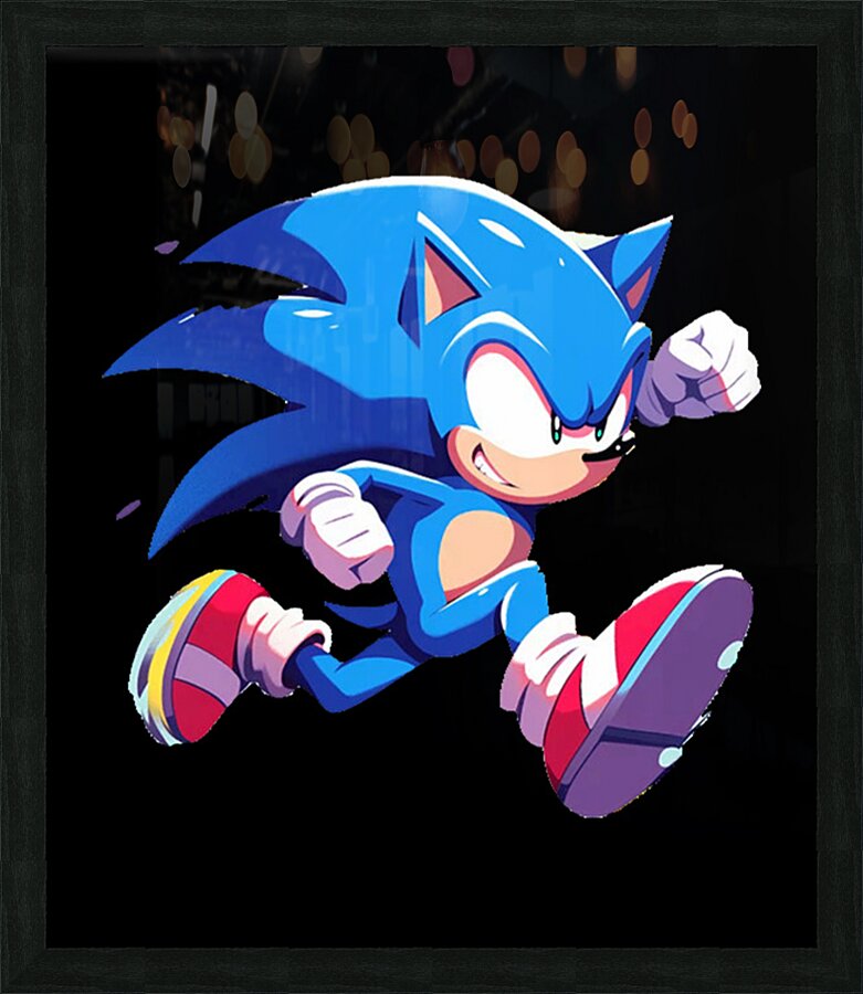 Sonic 26 Picture Frame print