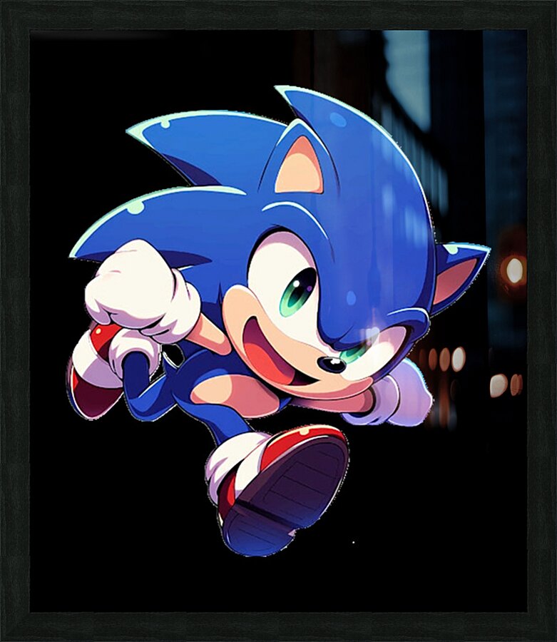 Sonic 27 Picture Frame print