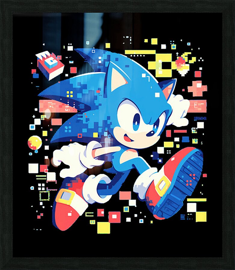 Sonic 28 Picture Frame print
