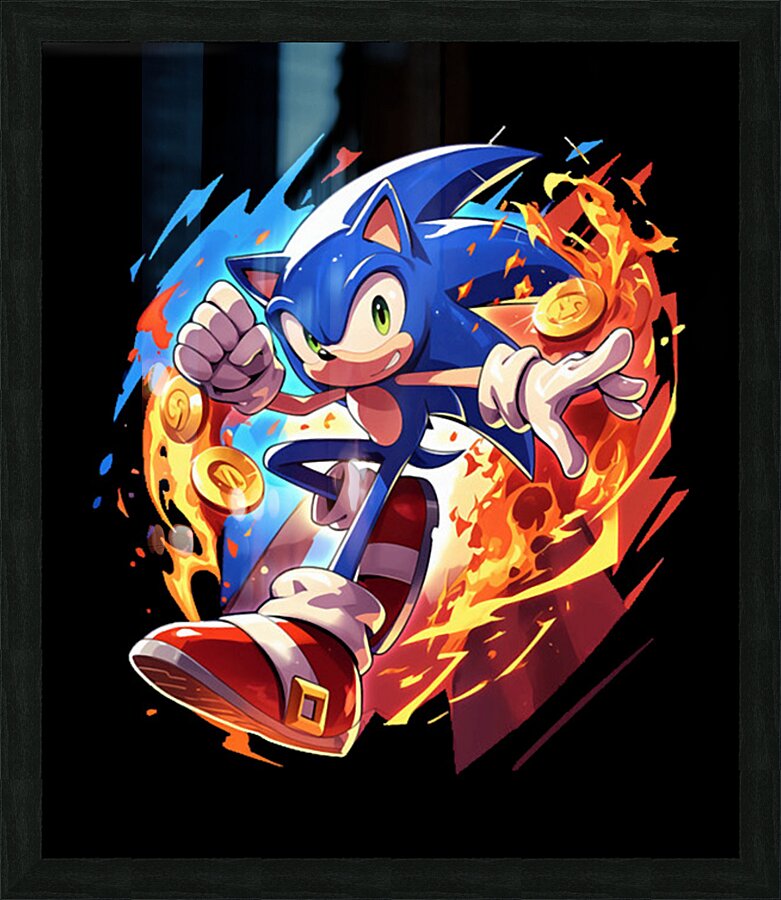 Sonic 33 Picture Frame print