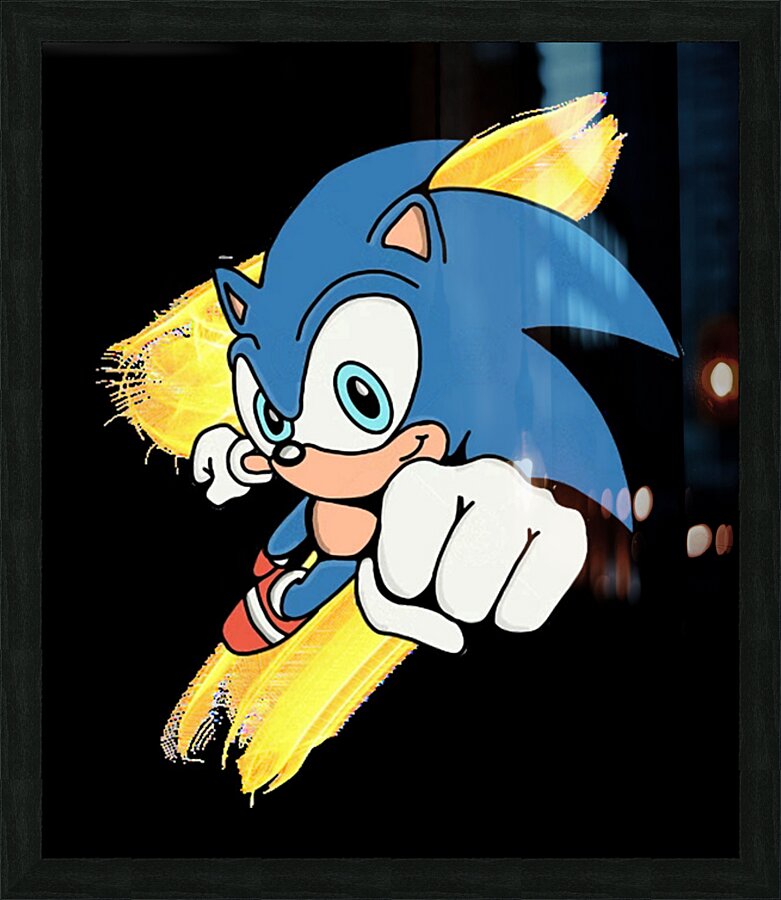 Sonic 34 Picture Frame print