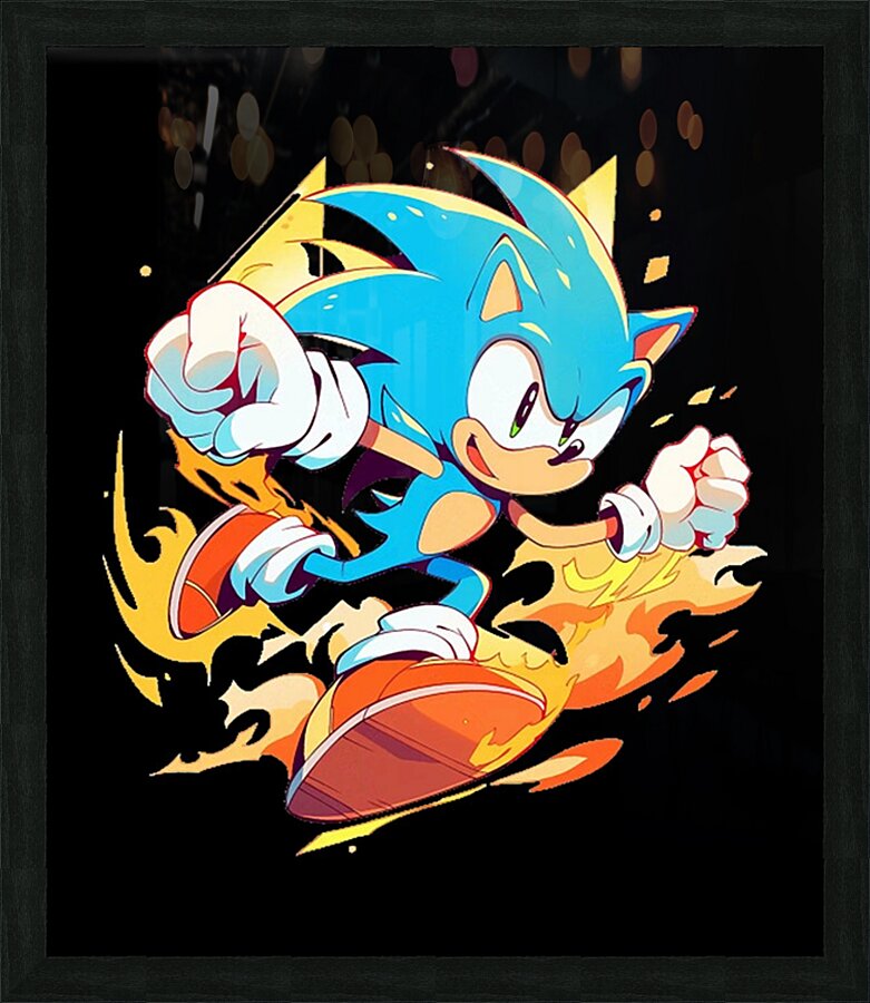 Sonic 35 Picture Frame print