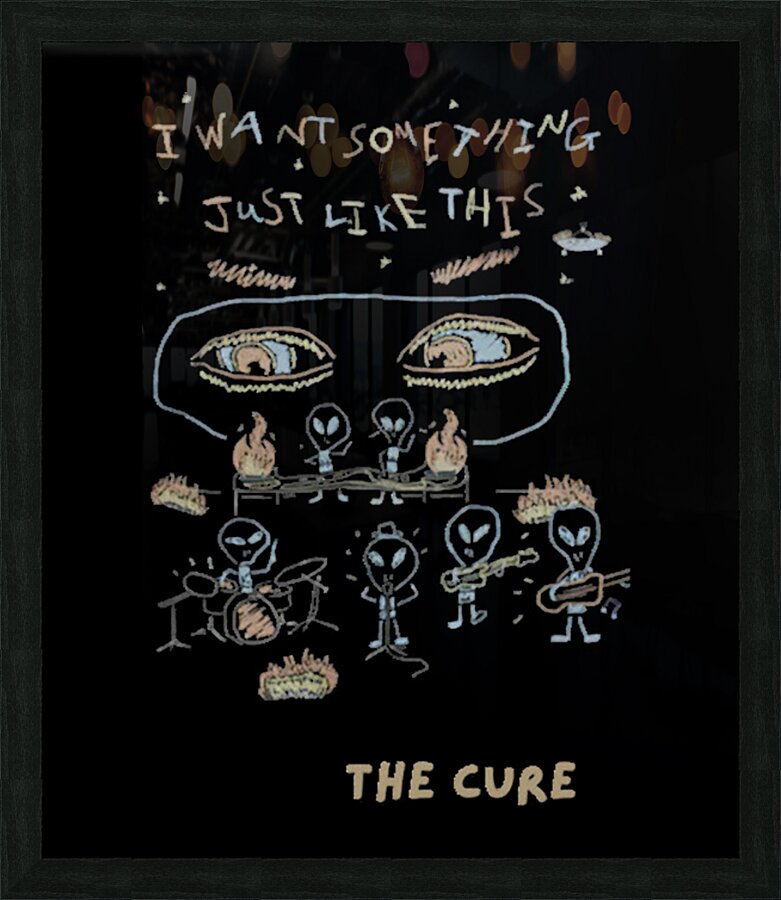 The Cure 31 Picture Frame print