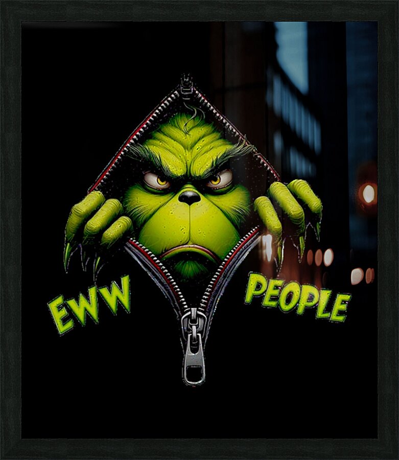 The Grinch 4 Picture Frame print