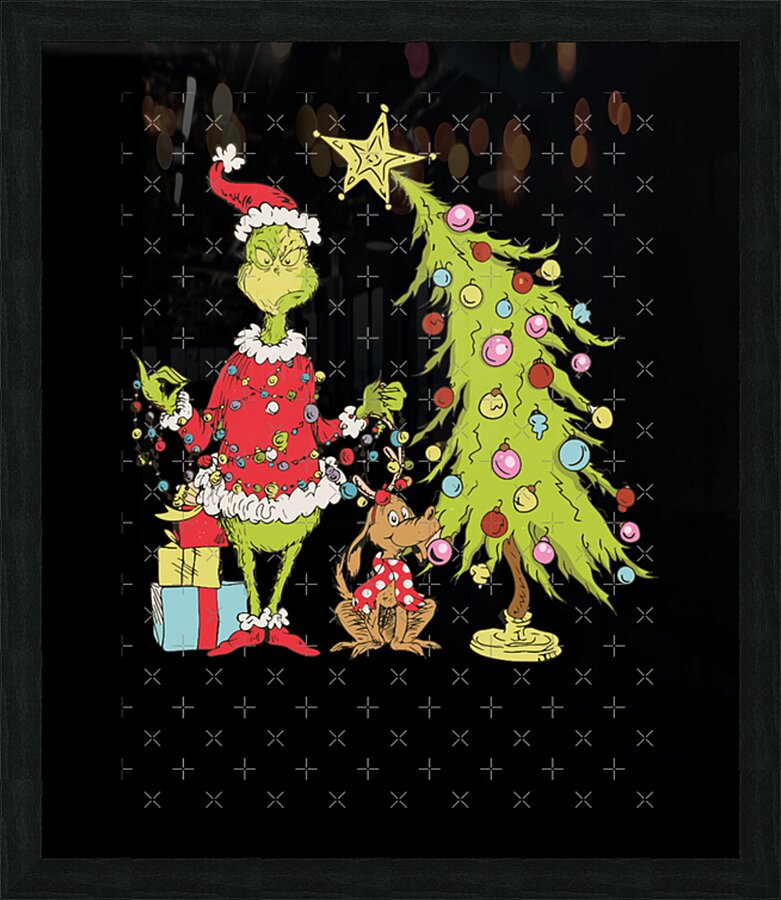 The Grinch 9 Picture Frame print