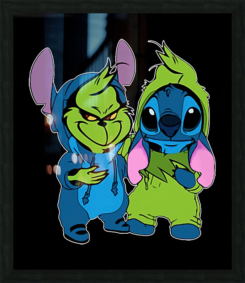 The Grinch 13 Picture Frame print