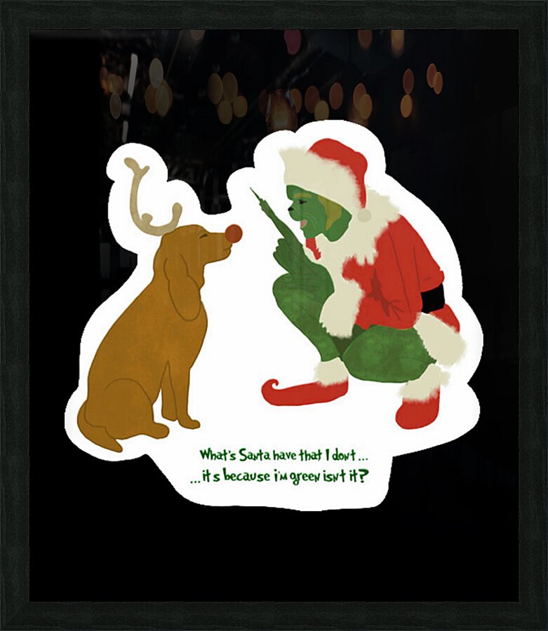 The Grinch 27 Picture Frame print