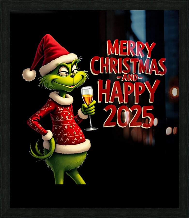 The Grinch 38 Picture Frame print