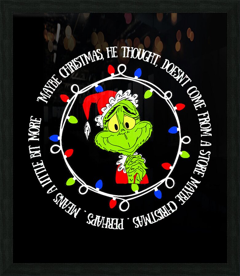 The Grinch 43 Picture Frame print