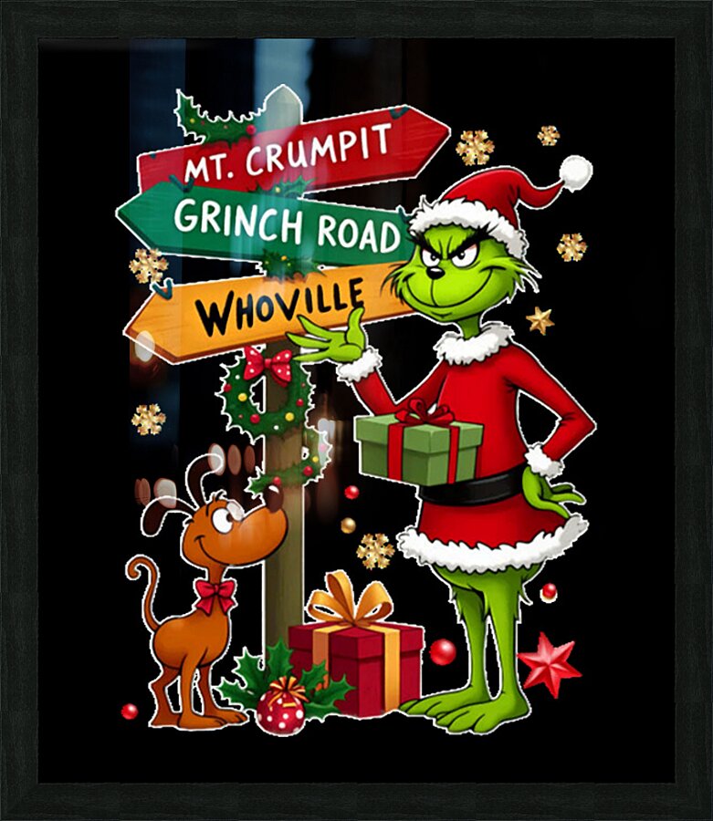 The Grinch 59 Picture Frame print