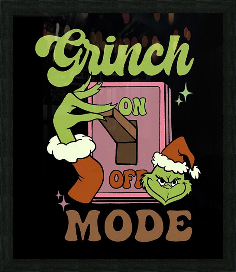 The Grinch 3 Picture Frame print