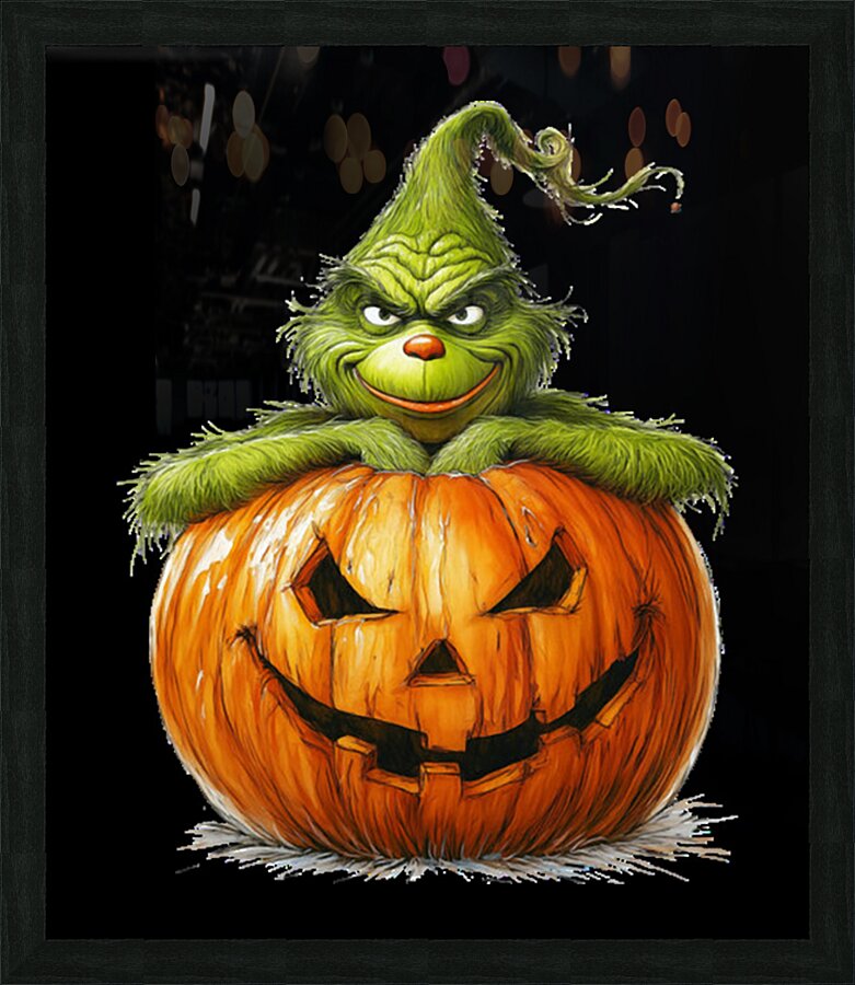 The Grinch 4 Picture Frame print