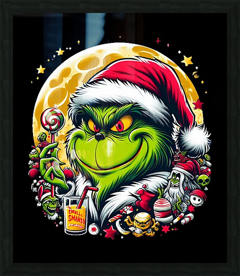 The Grinch 7 Picture Frame print