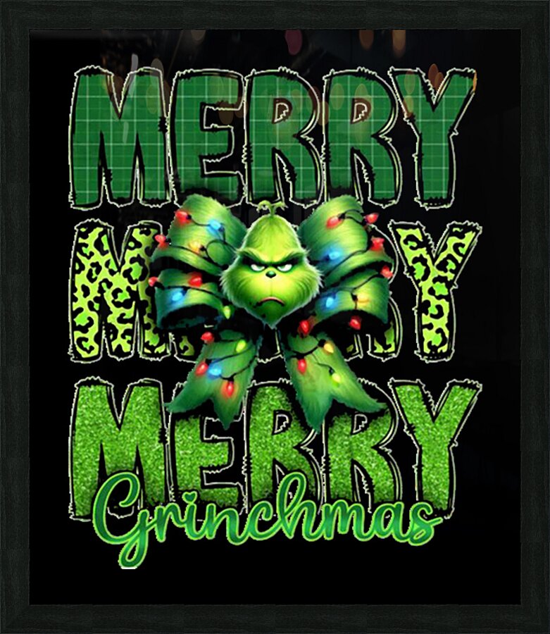 The Grinch 13 Picture Frame print