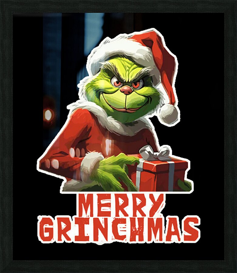 The Grinch 19 Picture Frame print