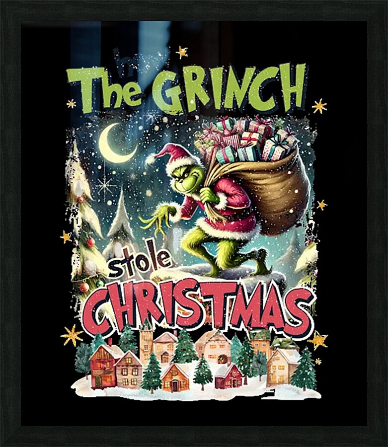 The Grinch 26 Picture Frame print