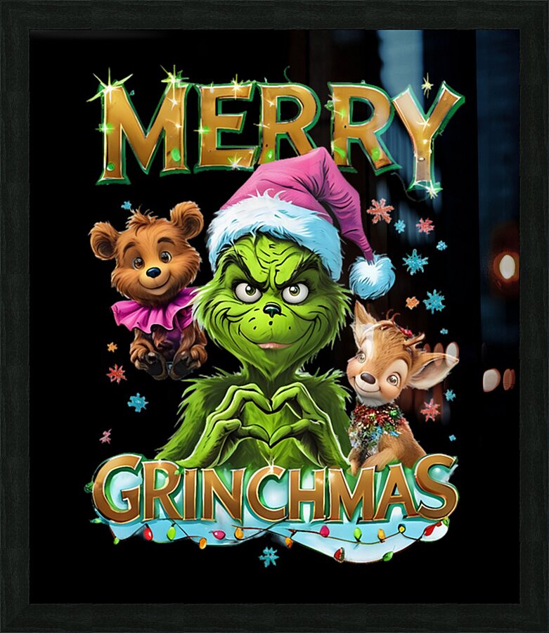 The Grinch 32 Picture Frame print