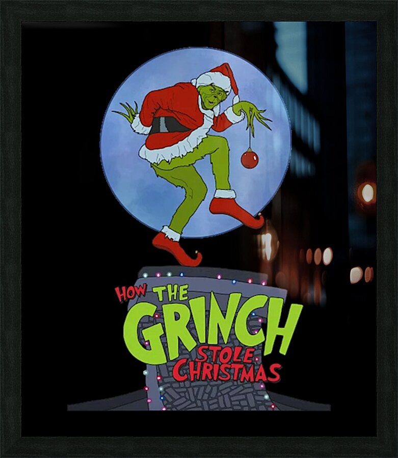 The Grinch 40 Picture Frame print