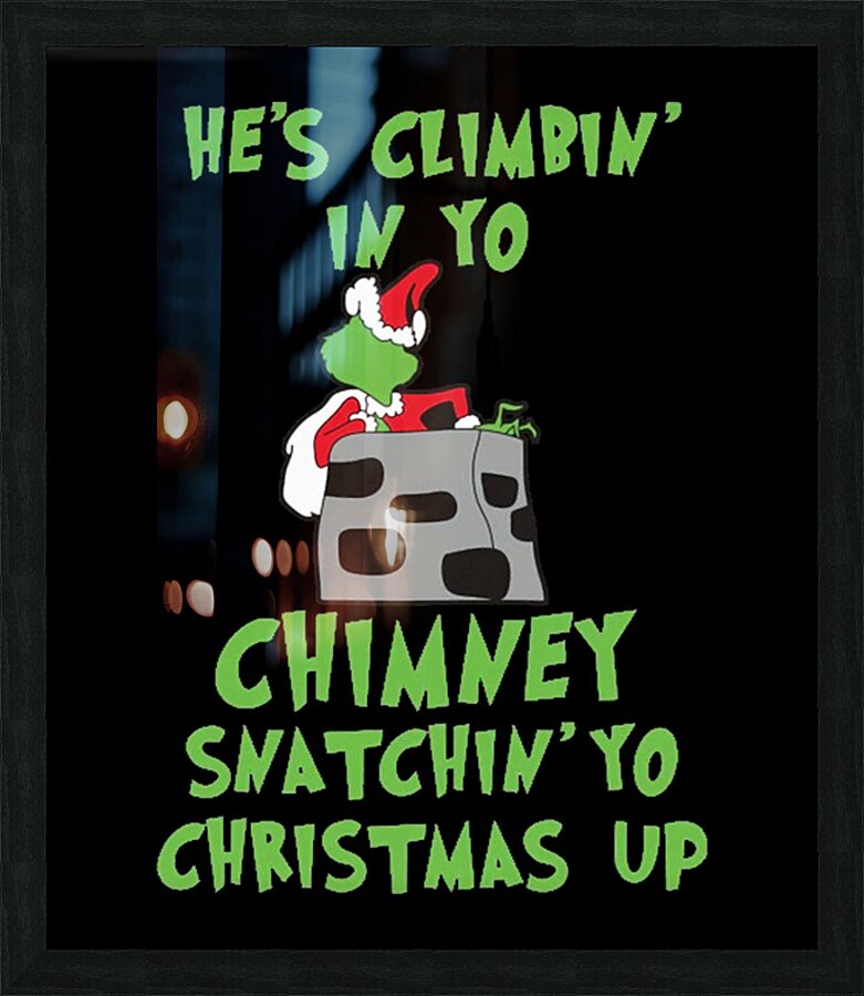 The Grinch 42 Picture Frame print