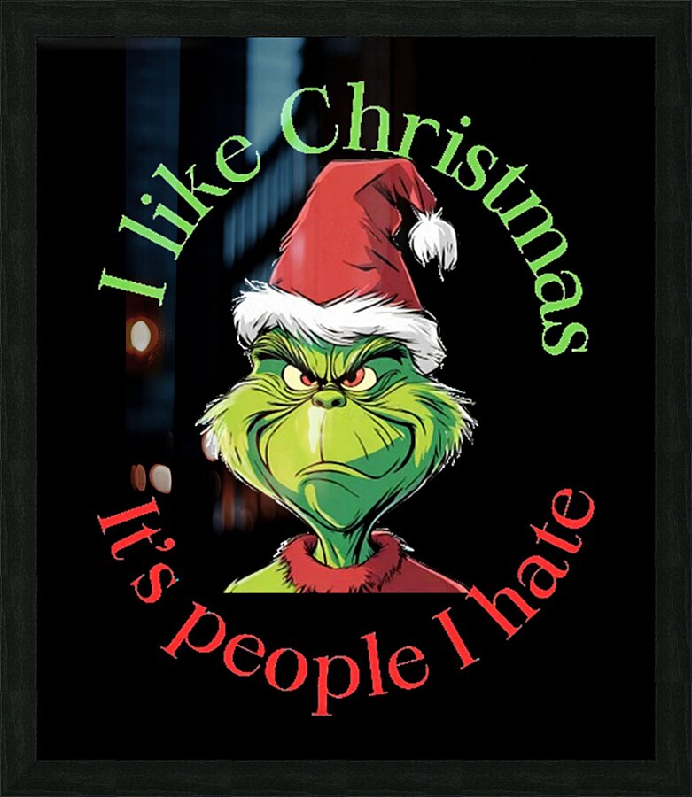 The Grinch 49 Picture Frame print