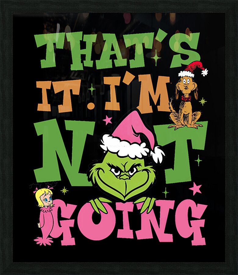 The Grinch 3 Picture Frame print