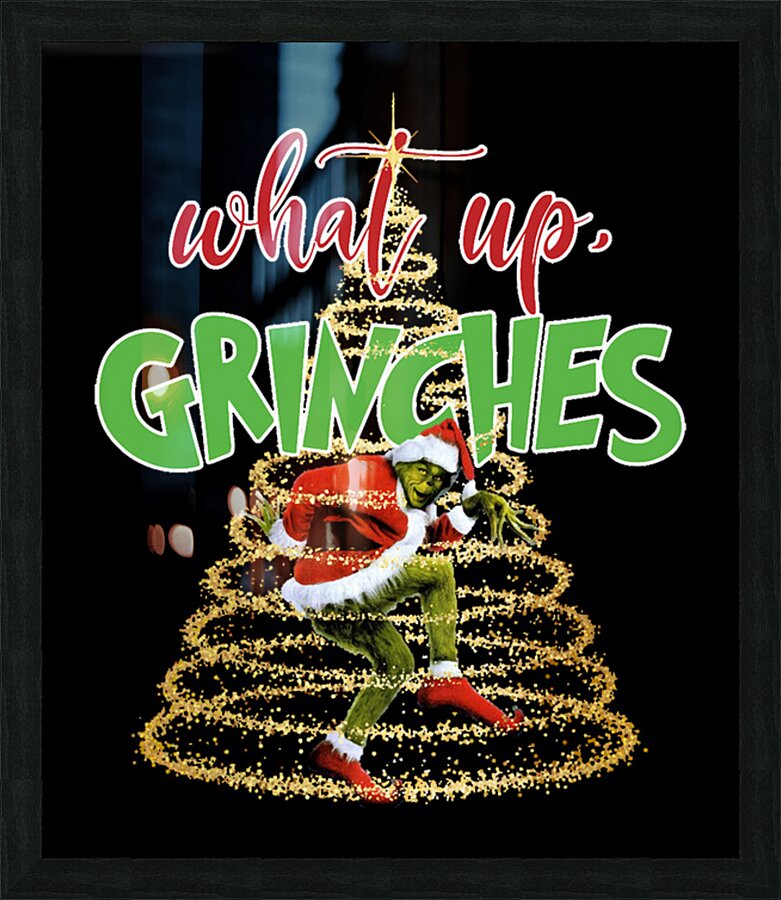 The Grinch 4 Picture Frame print
