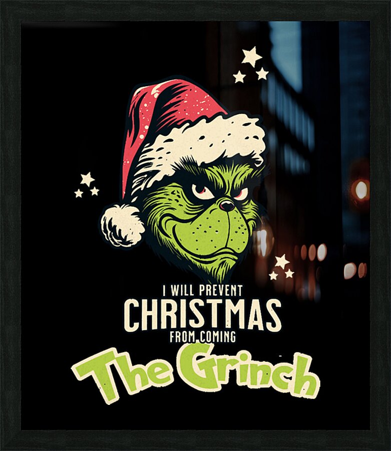 The Grinch 12 Picture Frame print
