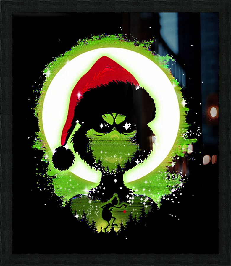 The Grinch 13 Picture Frame print