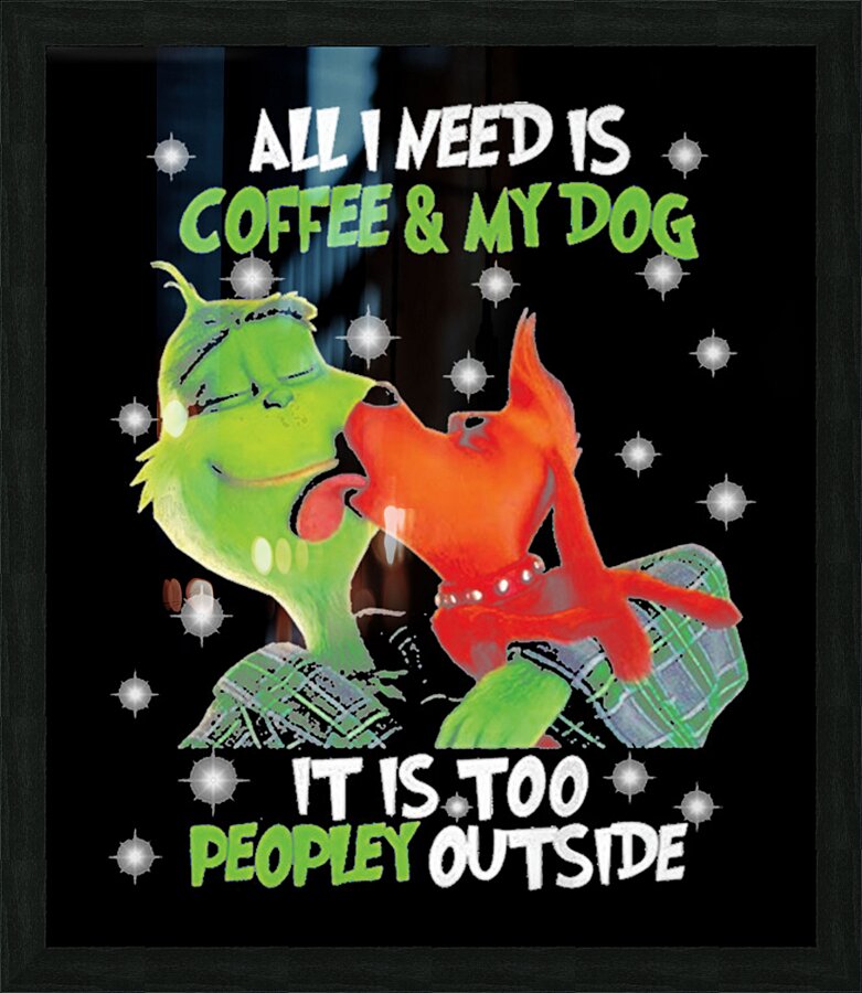 The Grinch 19 Picture Frame print