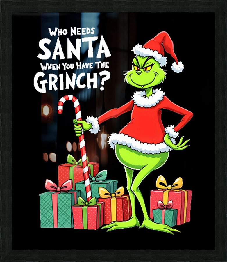 The Grinch 20 Picture Frame print