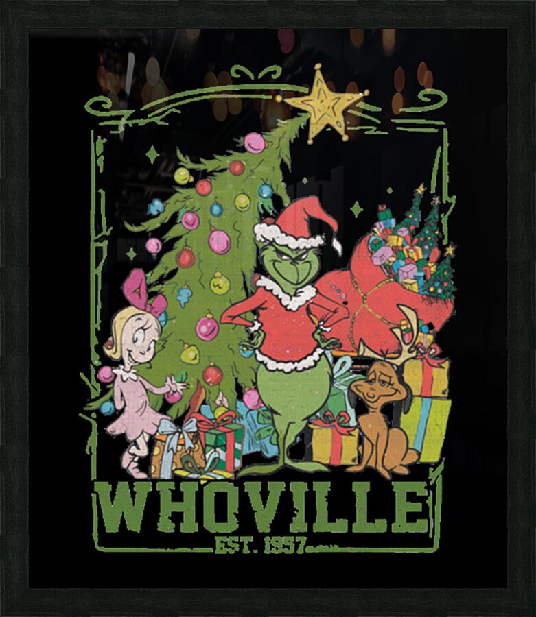 The Grinch 29 Picture Frame print