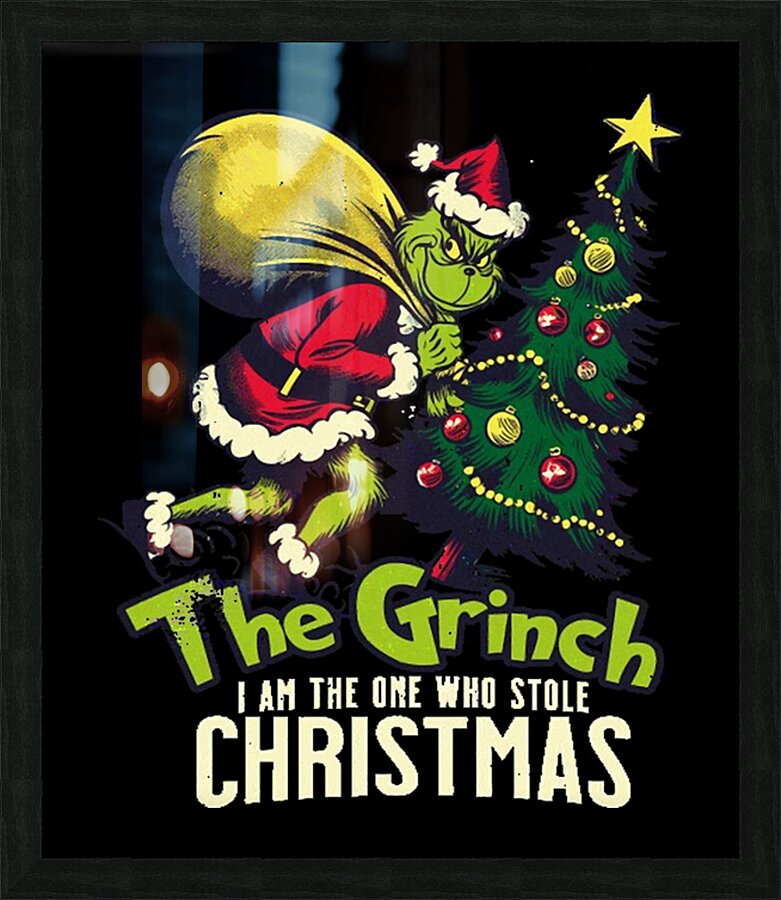 The Grinch 38 Picture Frame print
