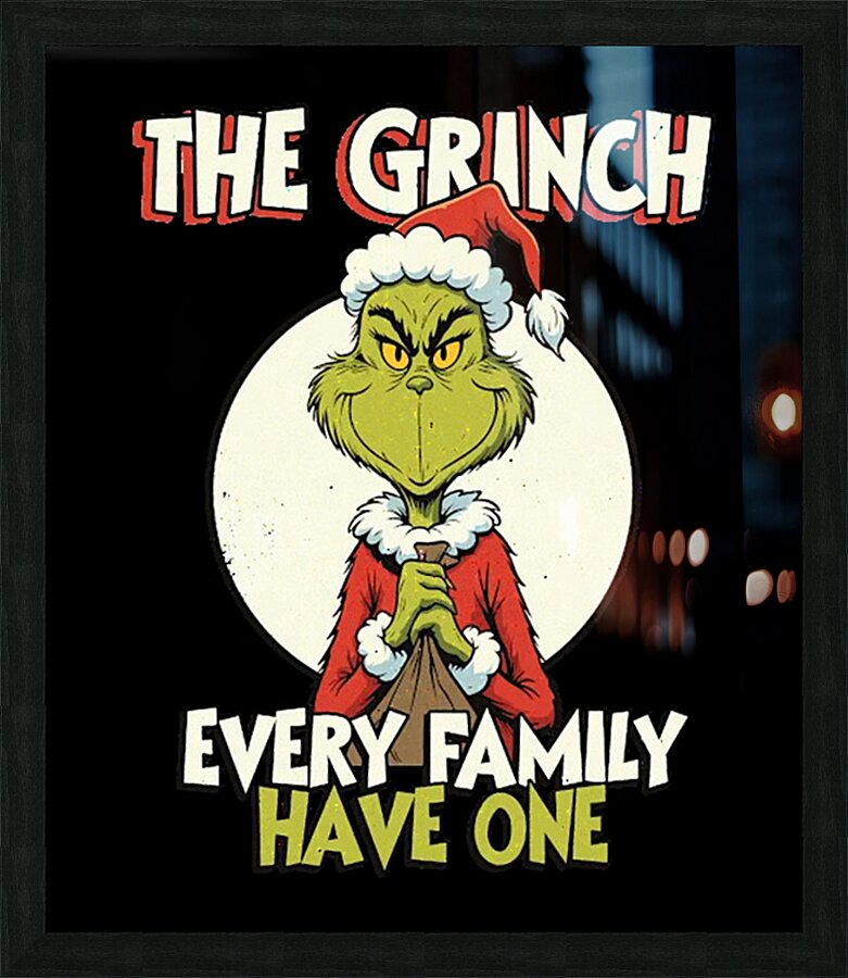 The Grinch 45 Picture Frame print