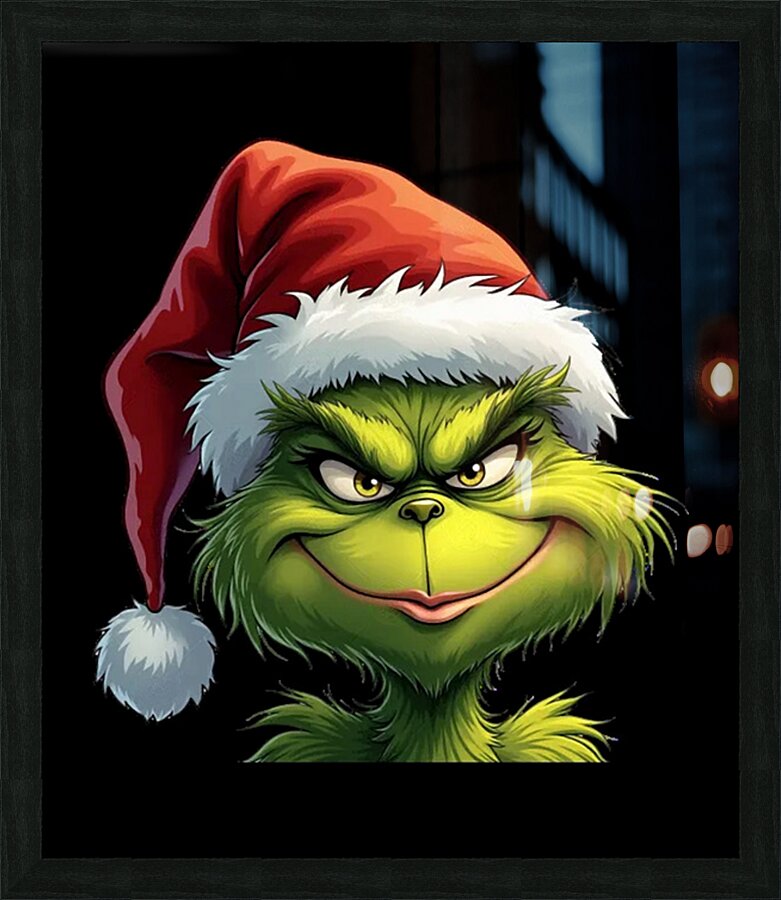 The Grinch 52 Picture Frame print