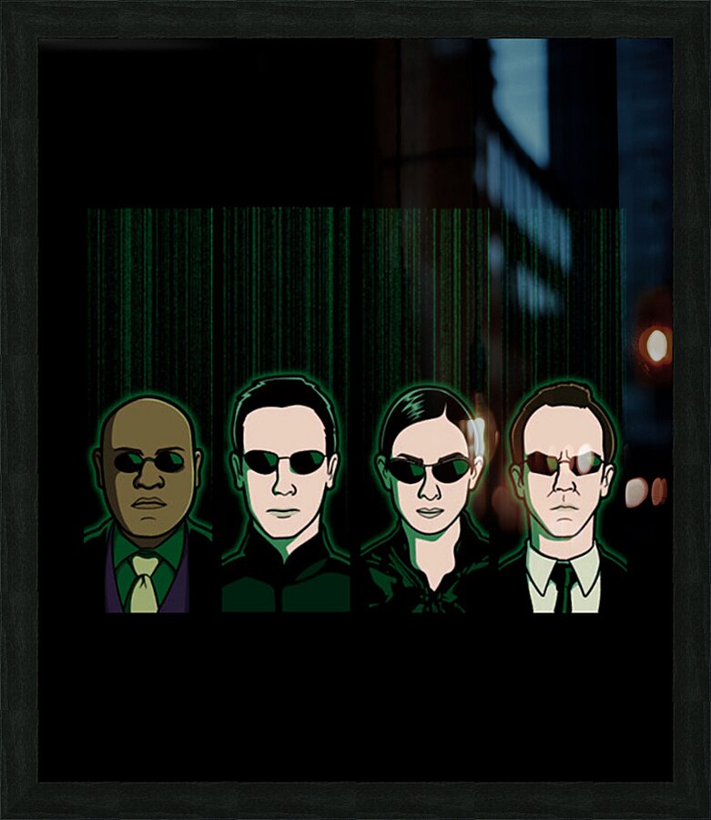 The Matrix 7 Picture Frame print