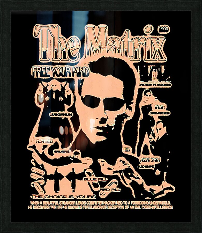 The Matrix 24 Picture Frame print