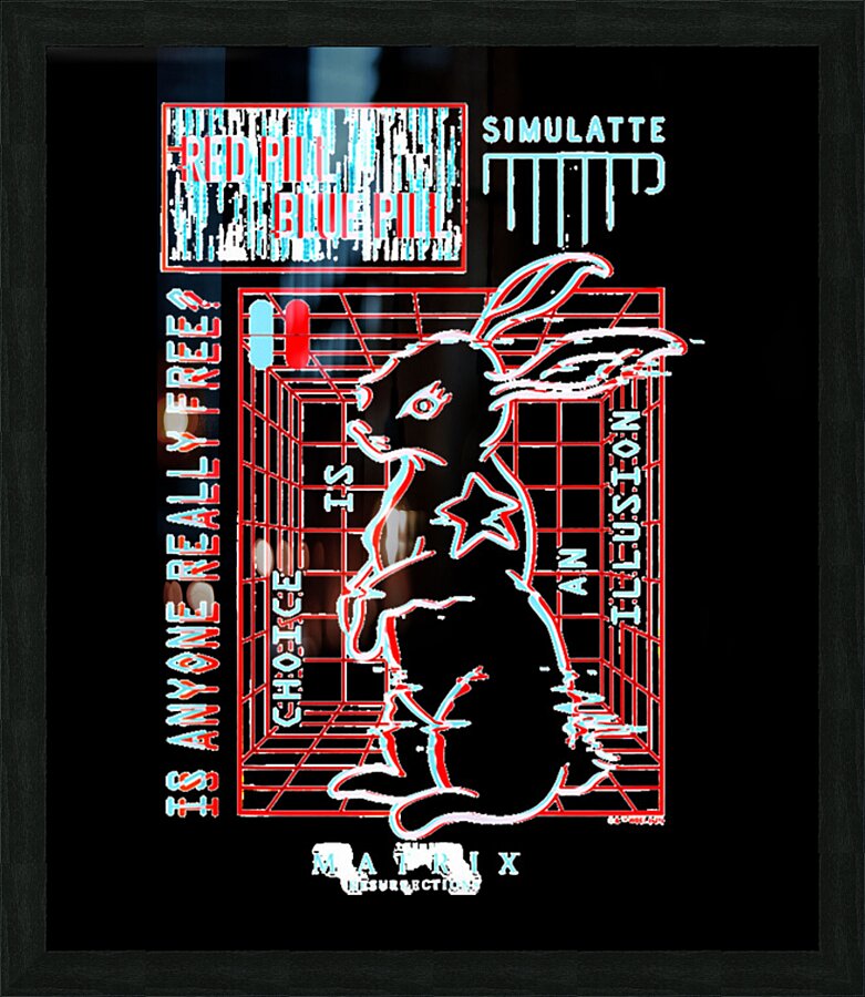 The Matrix 32 Picture Frame print