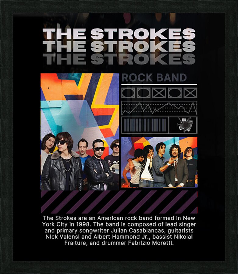 The Strokes 51 Picture Frame print