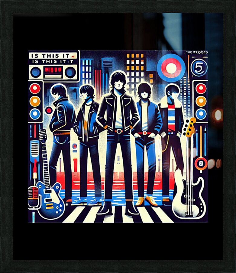 The Strokes 58 Picture Frame print