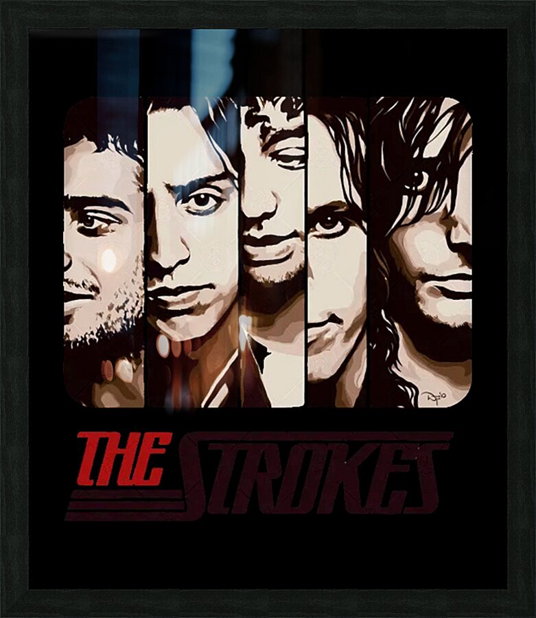 The Strokes 59 Picture Frame print