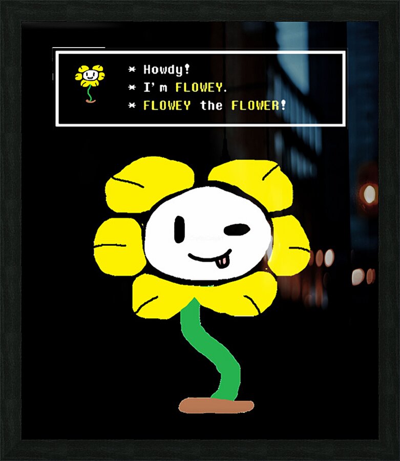 Undertale 4 Picture Frame print