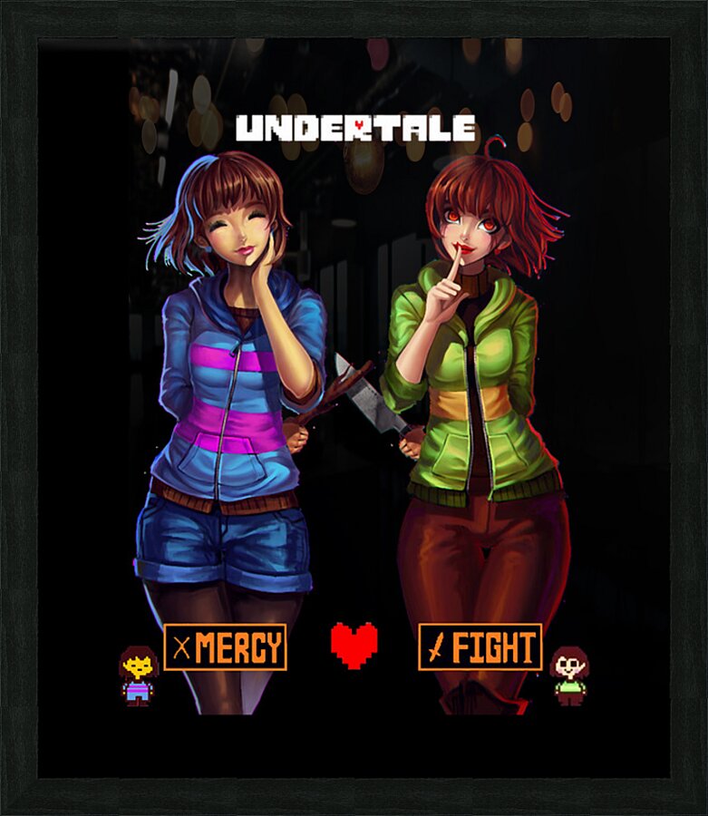 Undertale 23 Picture Frame print
