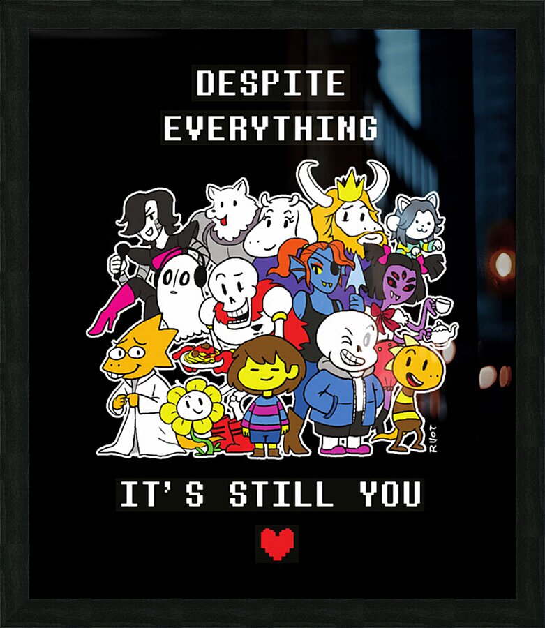 Undertale 36 Picture Frame print